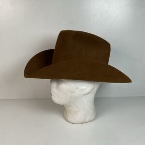 Bailey Hand Creased Cowboy Hat 6 7/8 Texas Made 5X Beaver
